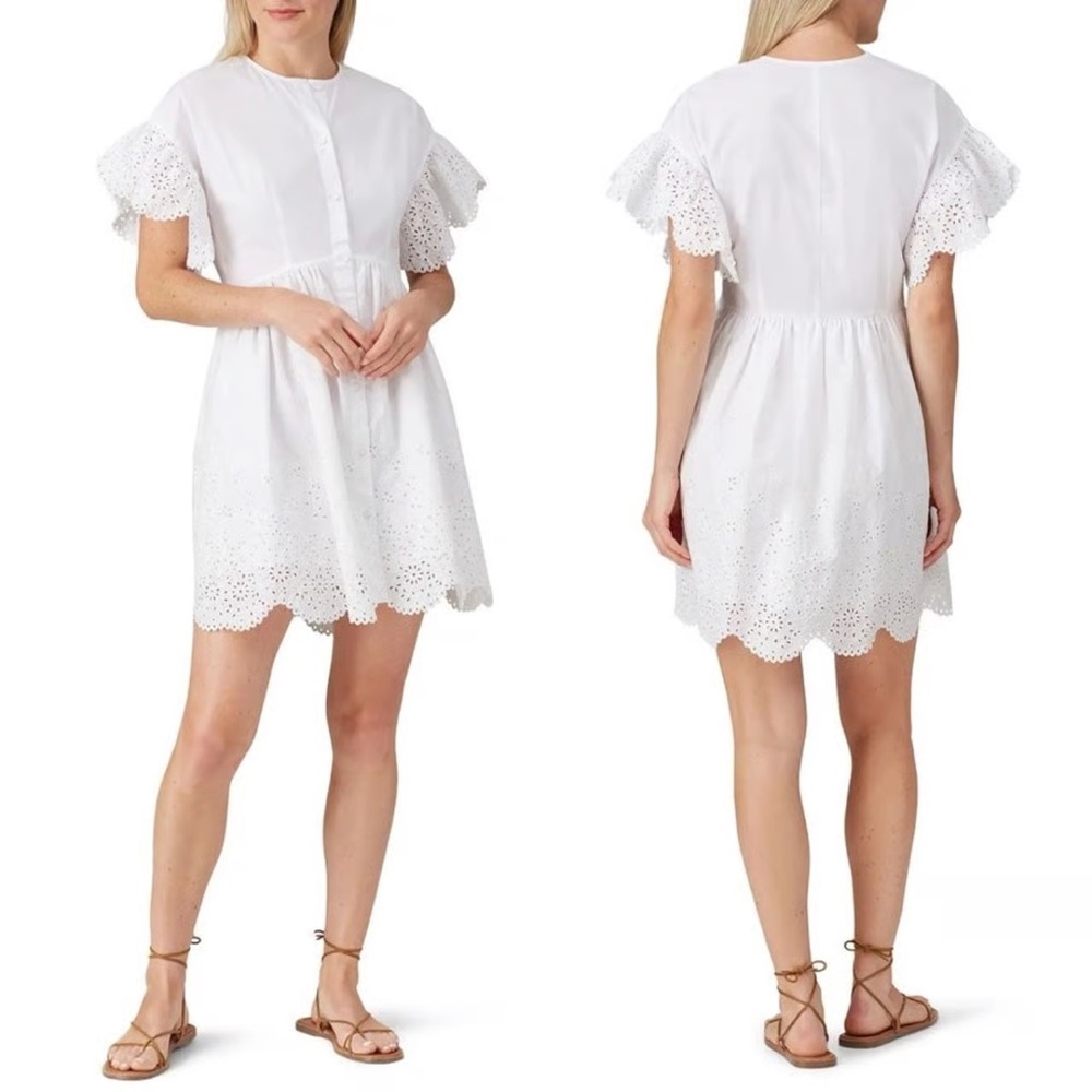 Rebecca Taylor Cotton Eyelet Dress